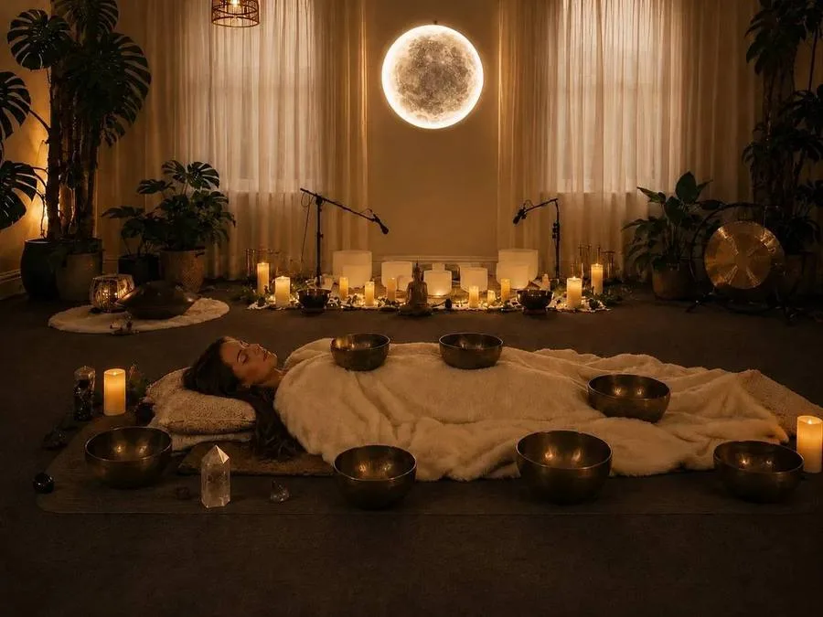 Private sound healing session at Mystic Wellness